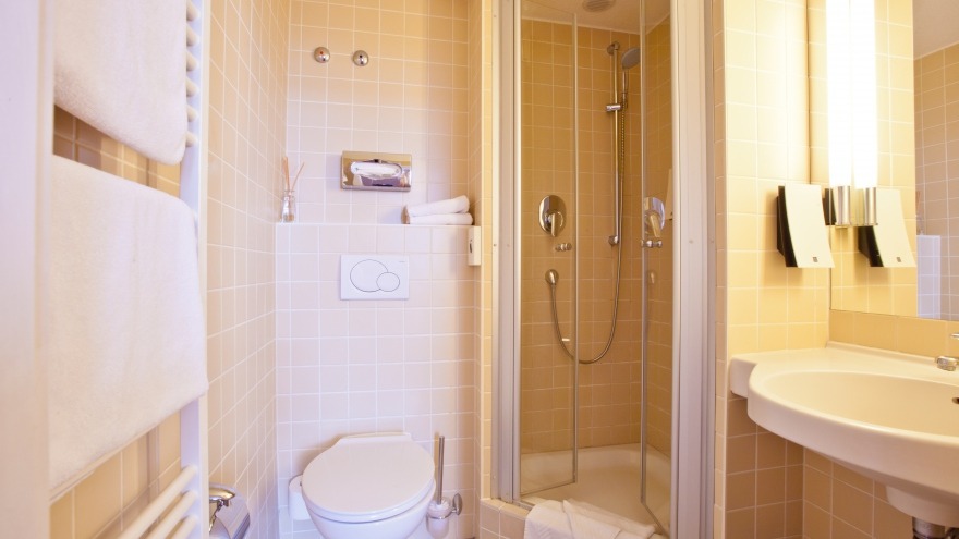 Badezimmer in unserer Suite Badezimmer in unserer Suite